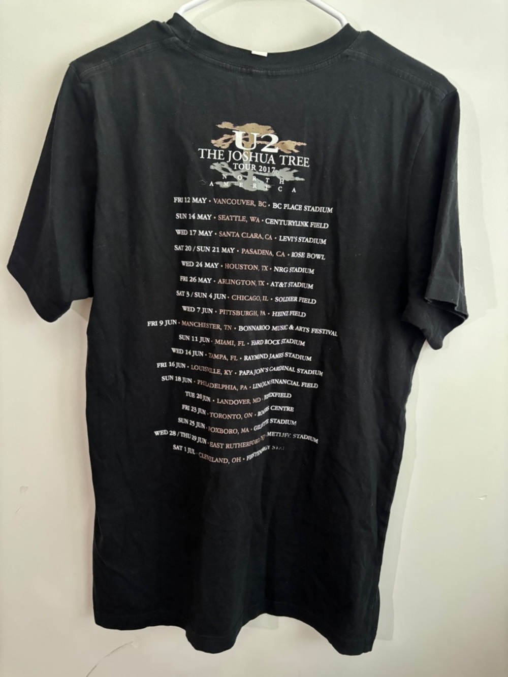 U2 2017 Concert T-shirt